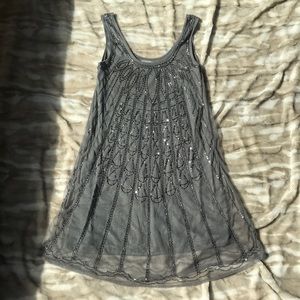 Grey beaded dress ✨